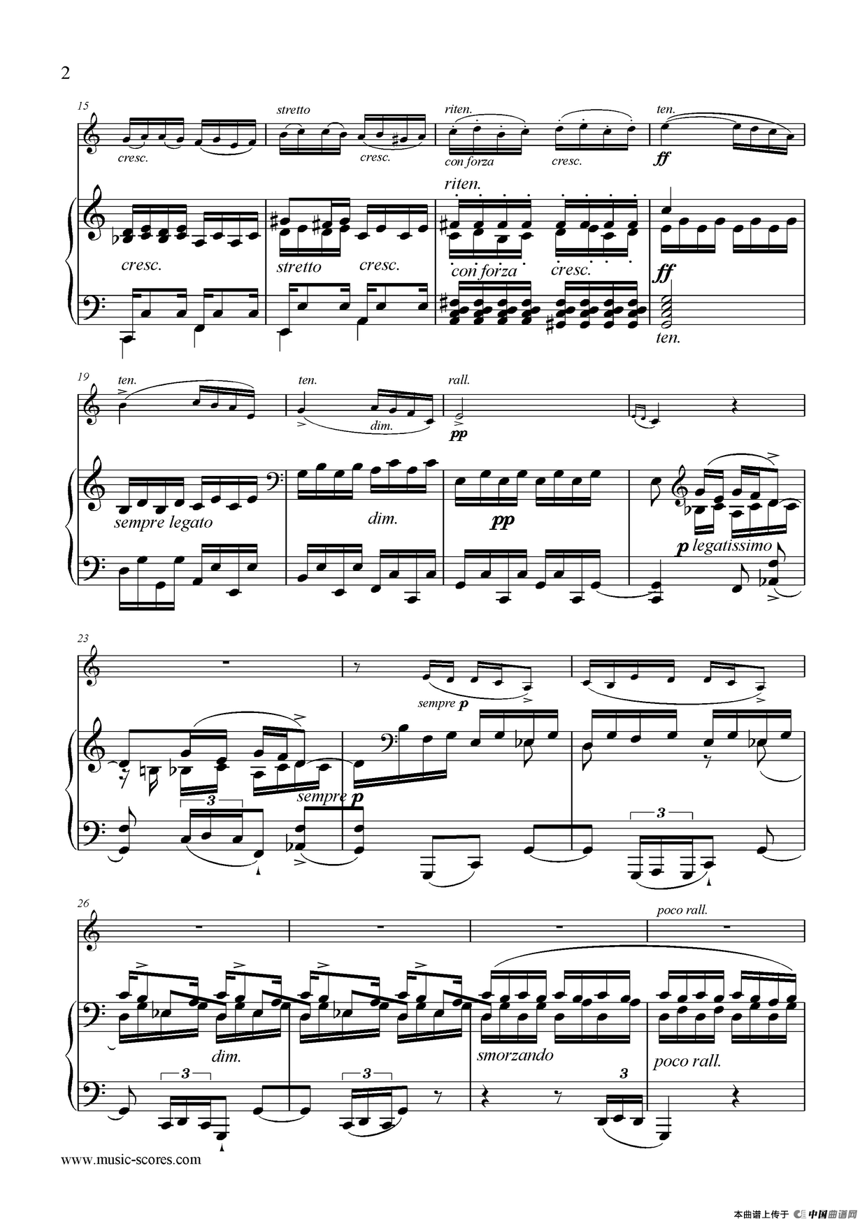 Etude（小提琴+钢琴伴奏）