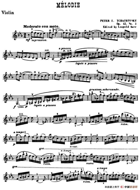 MELODIE（旋律）Op.42,No.3