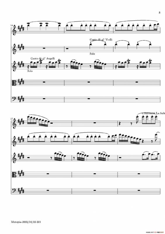 La Primavera·Spring（四季·春）（弦乐协奏曲总谱）