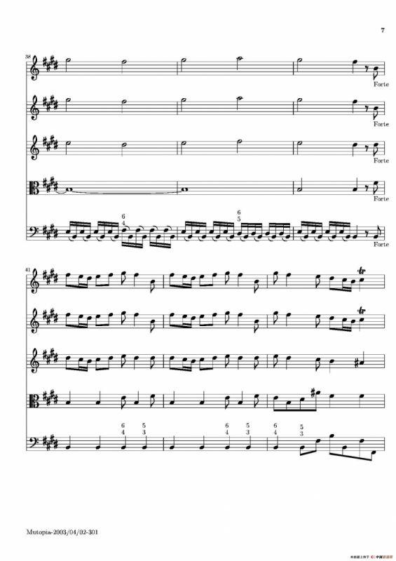 La Primavera·Spring（四季·春）（弦乐协奏曲总谱）