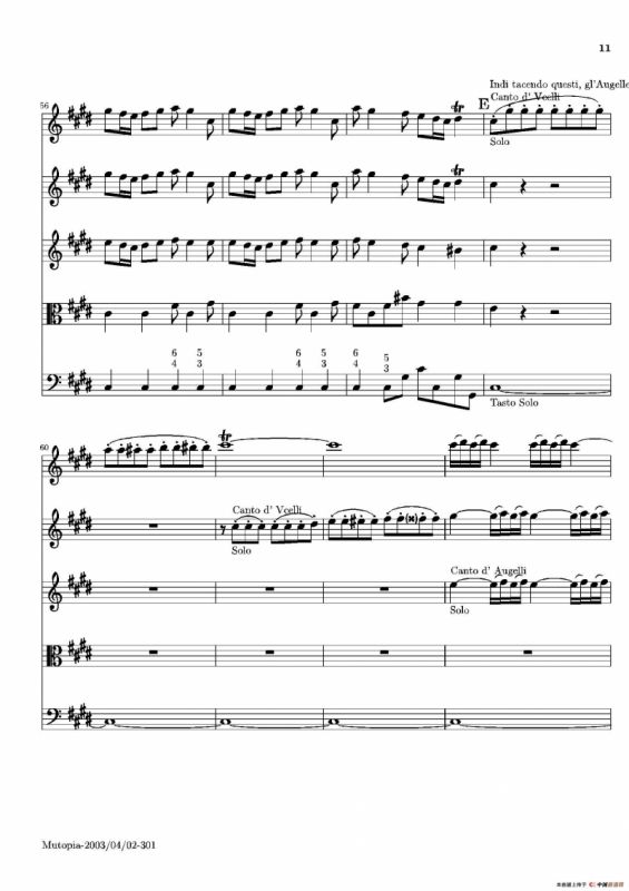 La Primavera·Spring（四季·春）（弦乐协奏曲总谱）