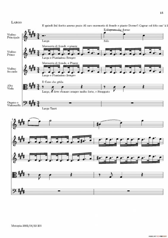 La Primavera·Spring（四季·春）（弦乐协奏曲总谱）