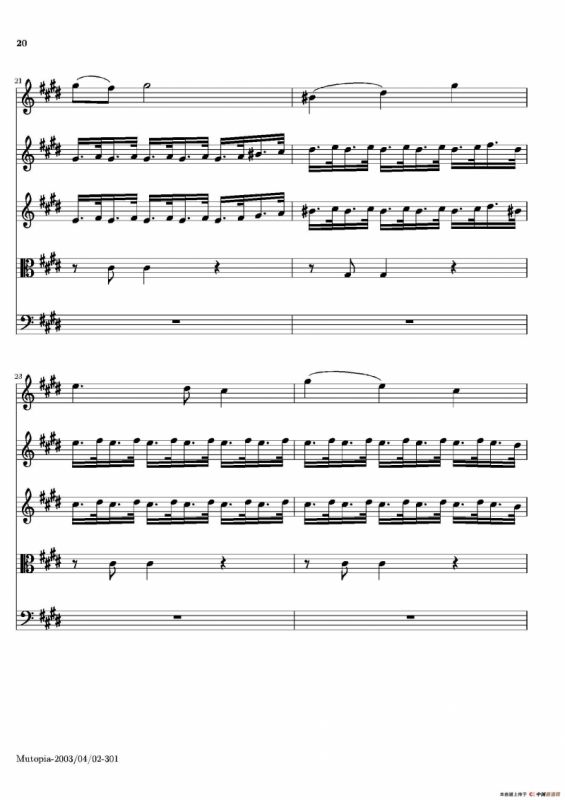 La Primavera·Spring（四季·春）（弦乐协奏曲总谱）