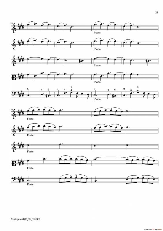 La Primavera·Spring（四季·春）（弦乐协奏曲总谱）