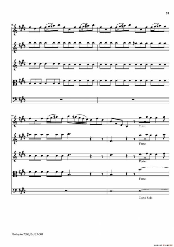 La Primavera·Spring（四季·春）（弦乐协奏曲总谱）