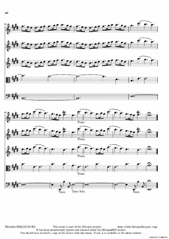 La Primavera·Spring（四季·春）（弦乐协奏曲总谱）