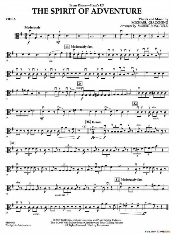 The Spirit of Adventure（交响弦乐团分谱）