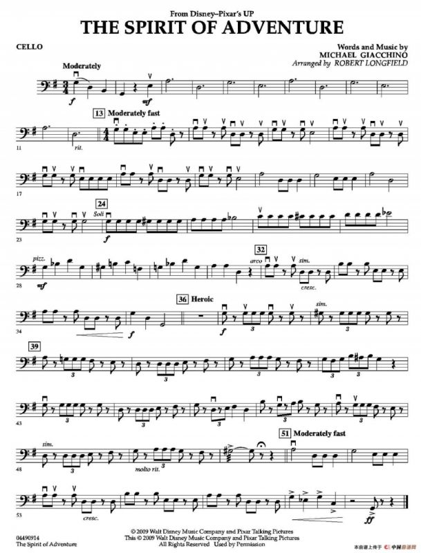 The Spirit of Adventure（交响弦乐团分谱）