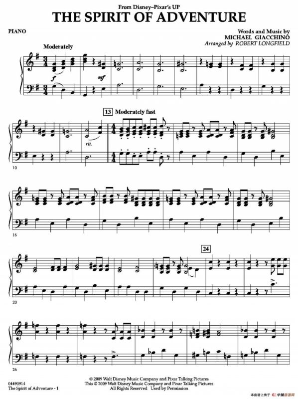 The Spirit of Adventure（交响弦乐团分谱）