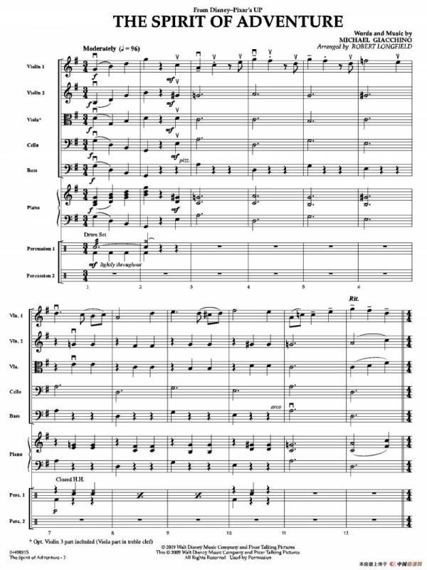The Spirit of Adventure（交响弦乐团总谱）