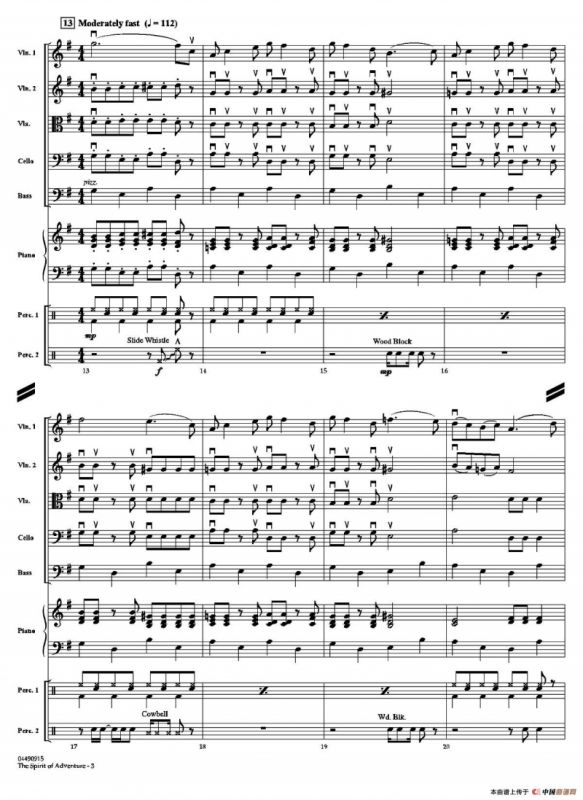The Spirit of Adventure（交响弦乐团总谱）
