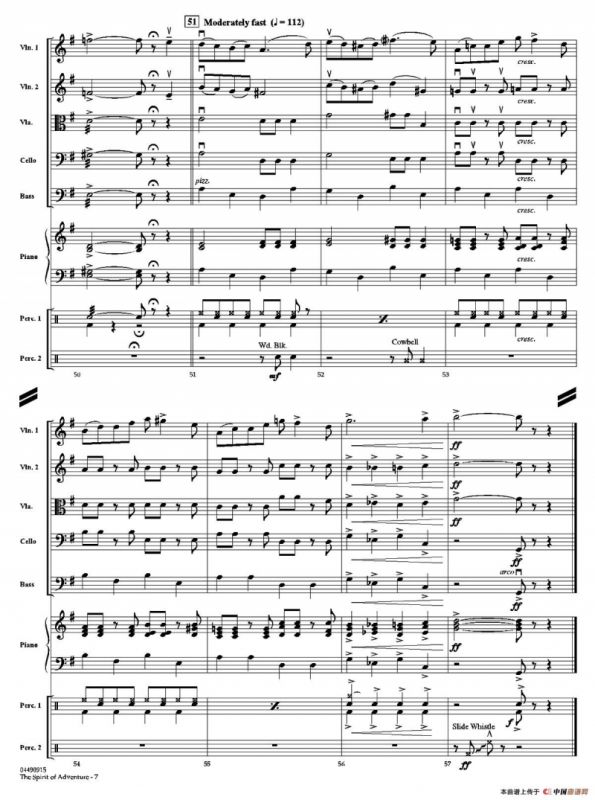 The Spirit of Adventure（交响弦乐团总谱）