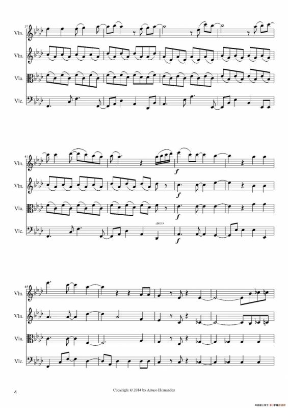 Frozen Let It Go（弦乐四重奏）