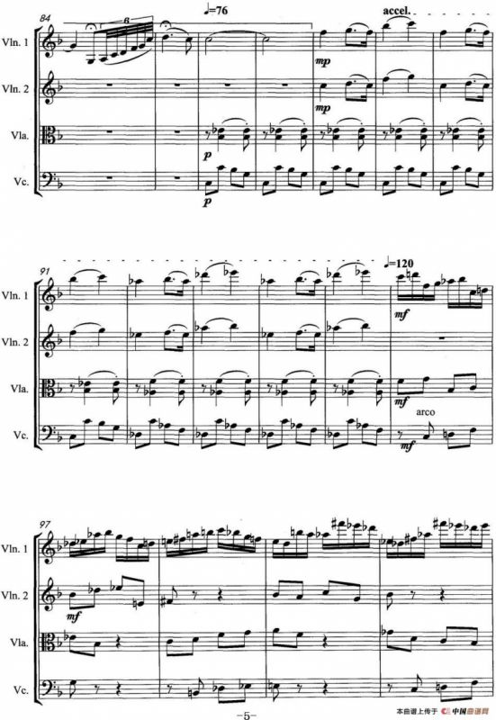 嘹歌（弦乐四重奏）