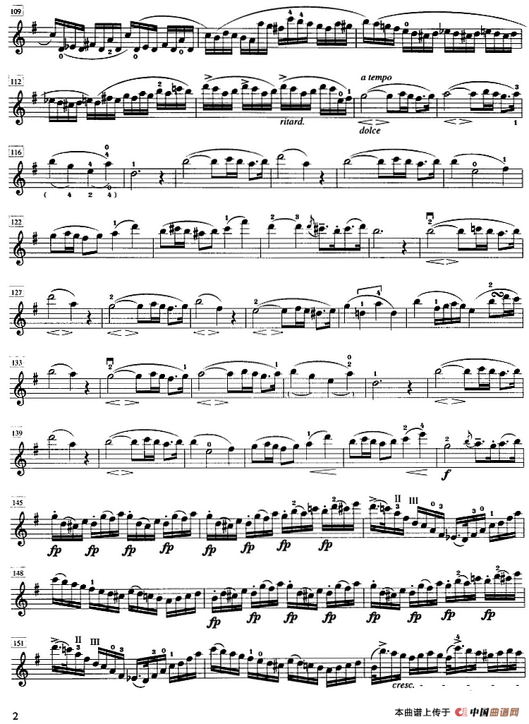 罗德第八协奏曲 E小调（Op.13，No.8） （小提琴分谱）