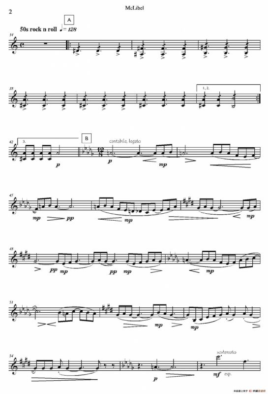 Mclibel（五重奏小提琴分谱）