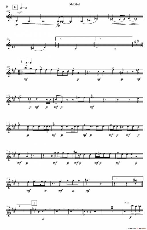 Mclibel（五重奏小提琴分谱）