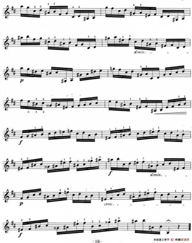 顿特24首小提琴练习曲 作品37—12