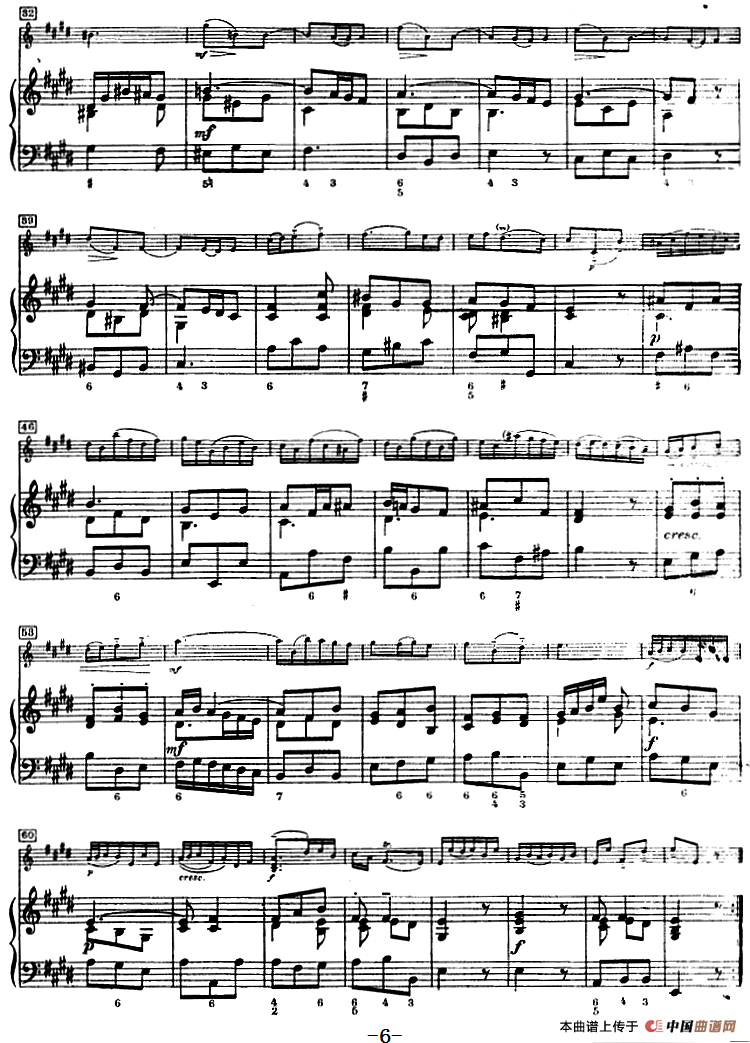 第六奏鸣曲（小提琴+钢琴）