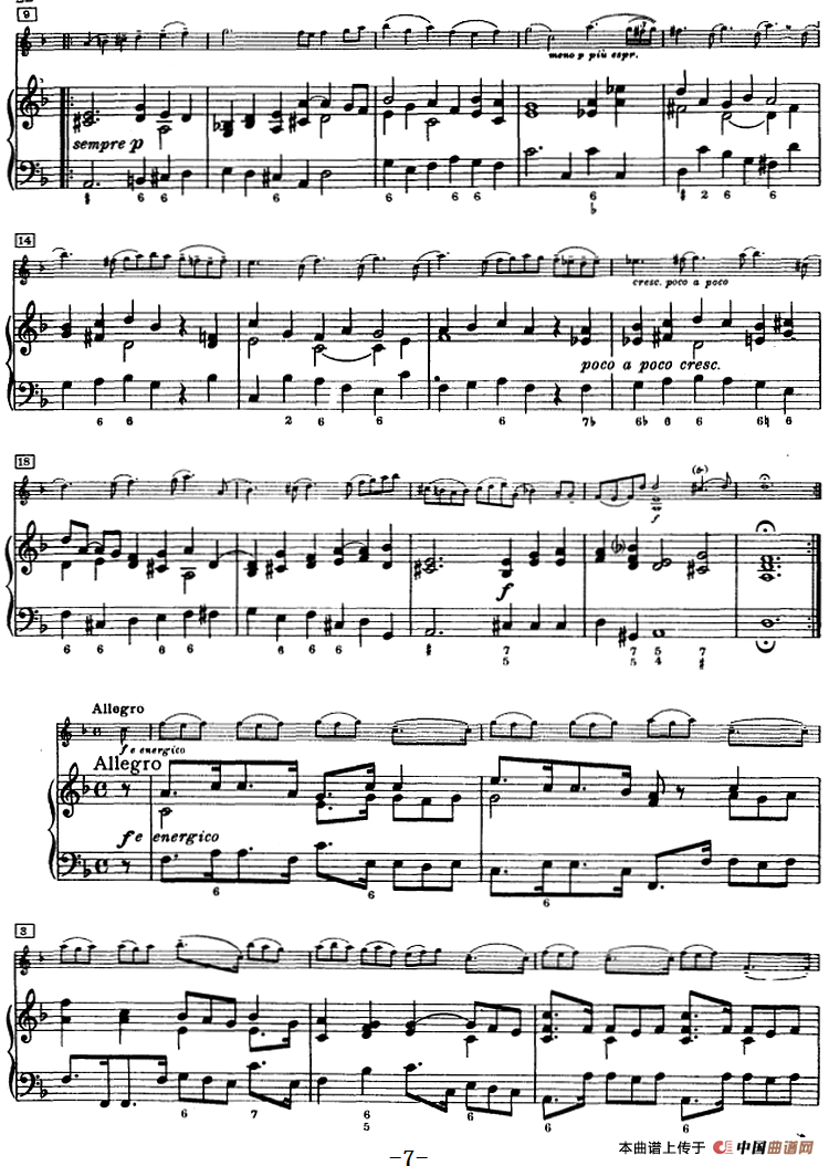 第三奏鸣曲（小提琴+钢琴）