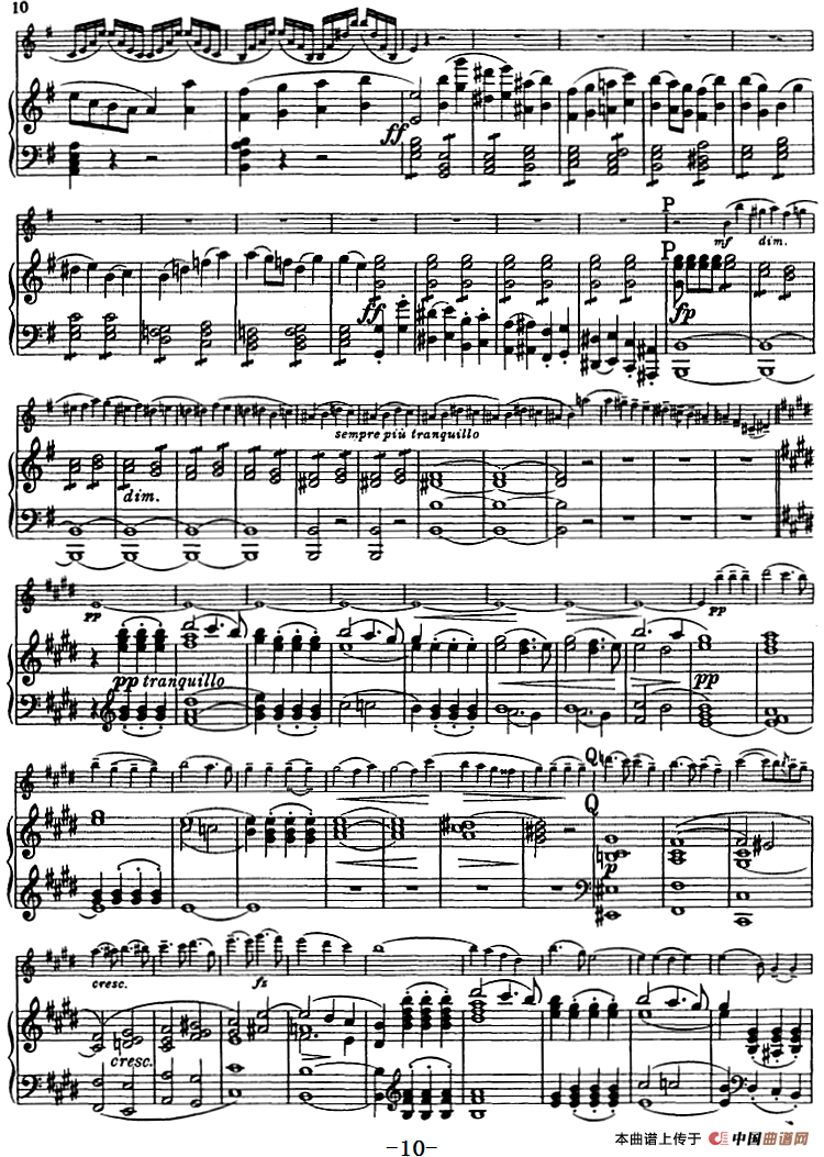 E小调协奏曲（Op.64）（小提琴+钢琴）