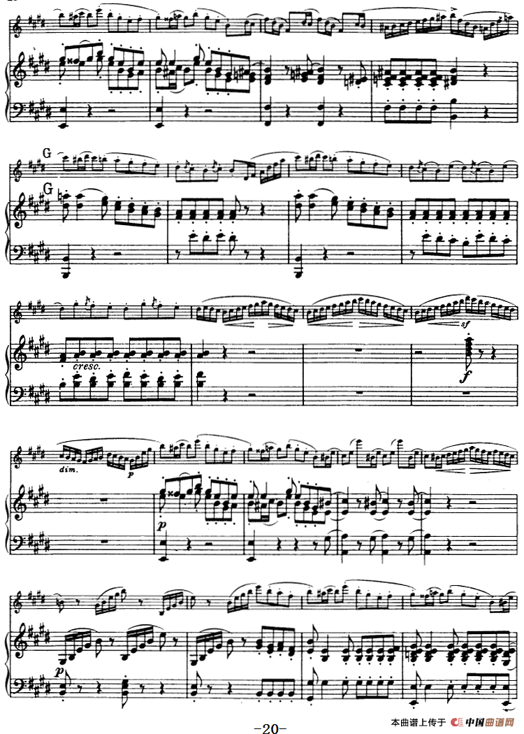 E小调协奏曲（Op.64）（小提琴+钢琴）