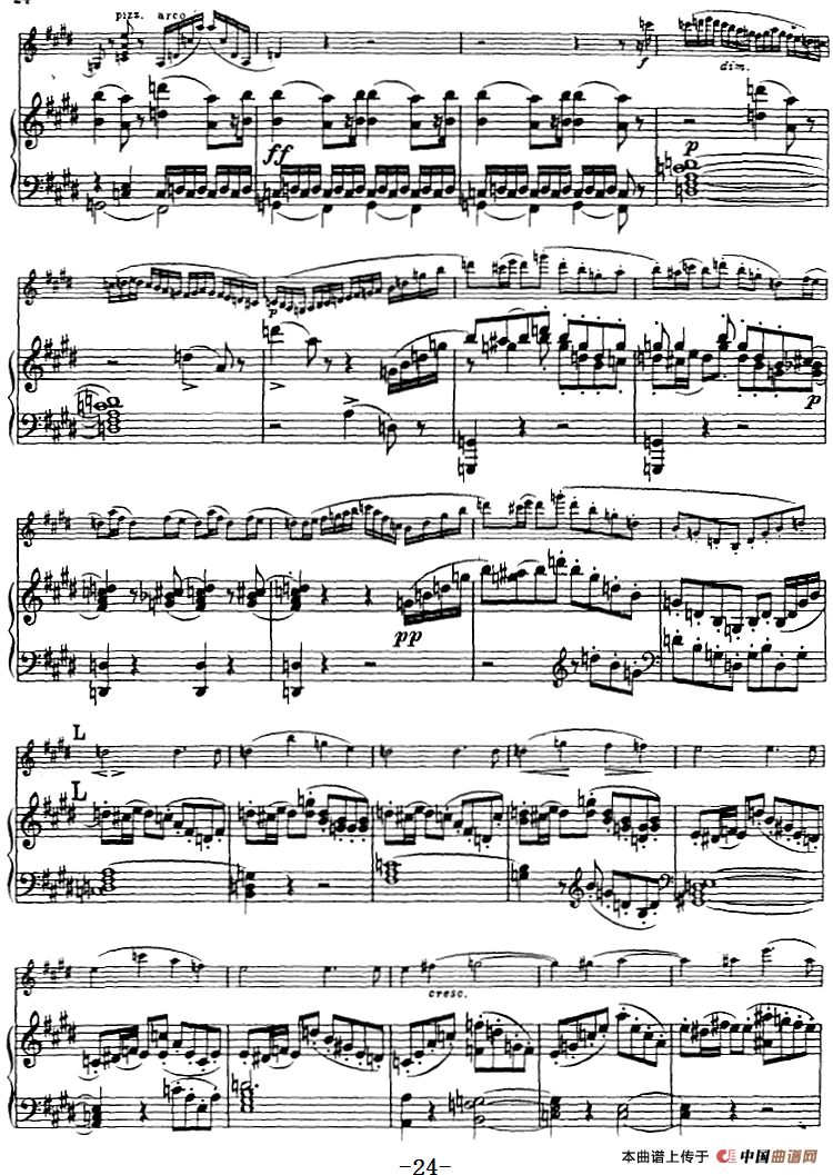 E小调协奏曲（Op.64）（小提琴+钢琴）