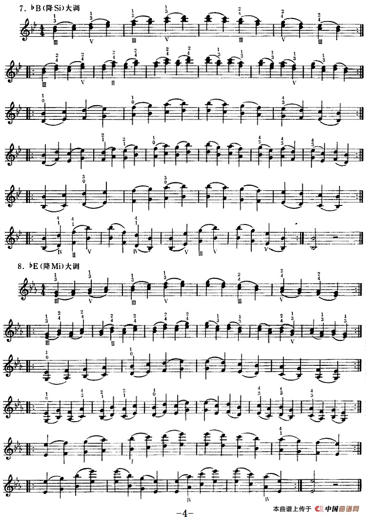 小提琴双弦三、六、八度音阶、音程练习