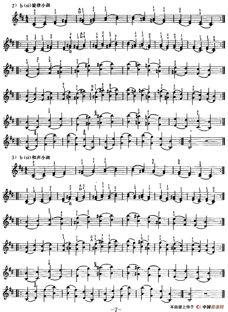 小提琴双弦三、六、八度音阶、音程练习