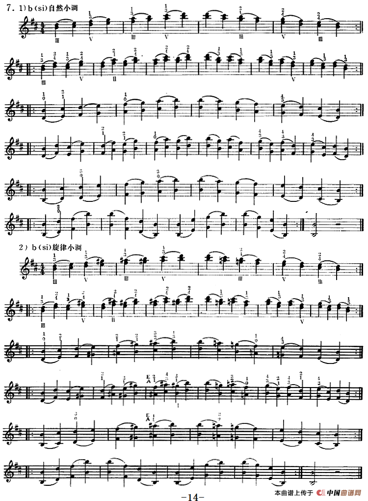 小提琴双弦三、六、八度音阶、音程练习