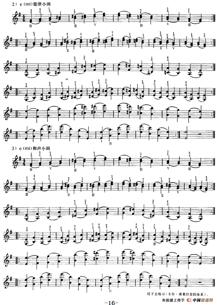 小提琴双弦三、六、八度音阶、音程练习