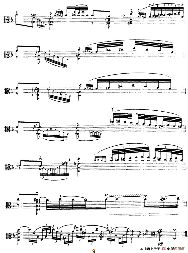 变音体系幻想曲（中提琴）