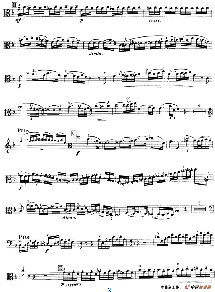 F大调浪漫曲（中提琴）