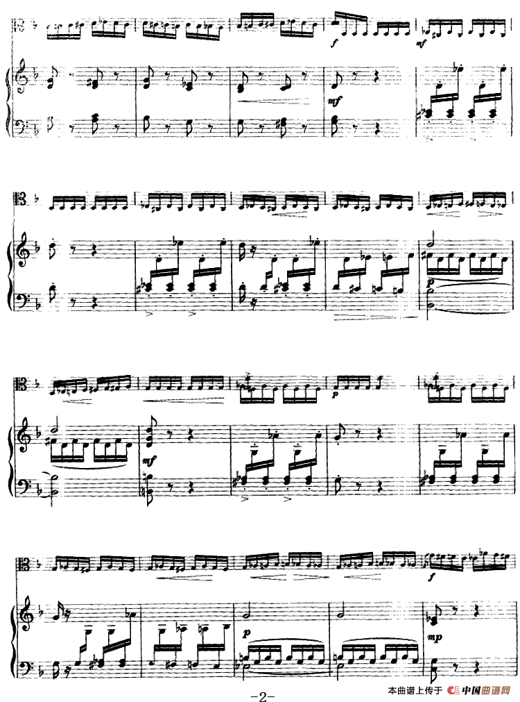 野蜂飞舞（中提琴+钢琴伴奏）