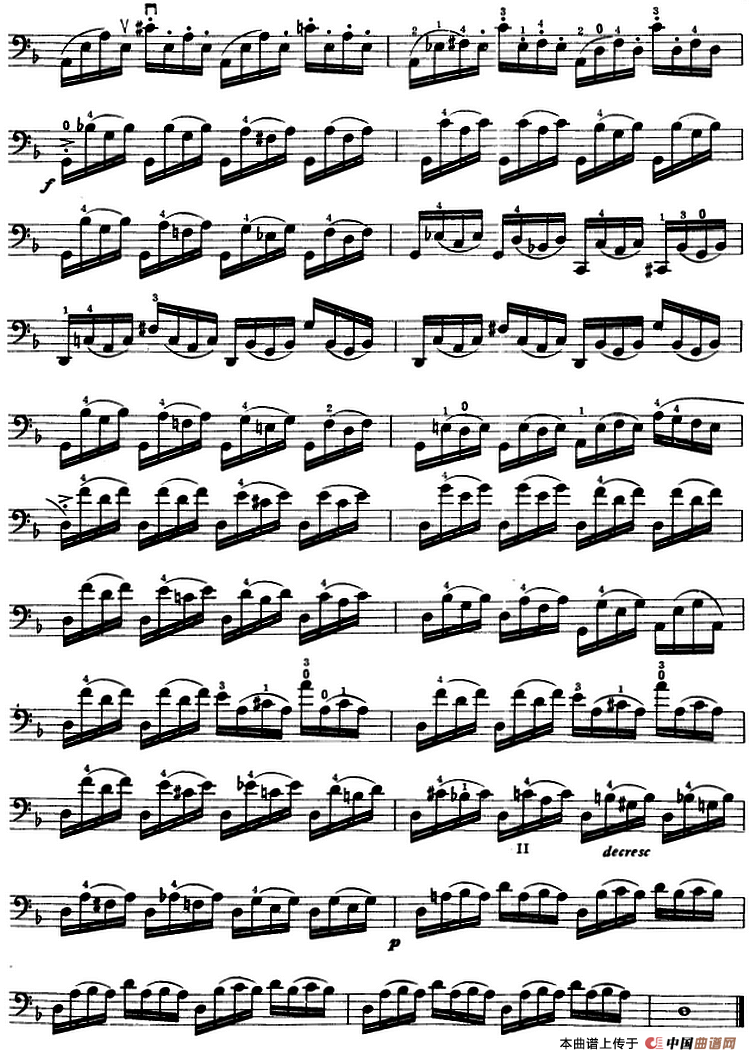 鲍斯特列姆大提琴练习曲（28-30）