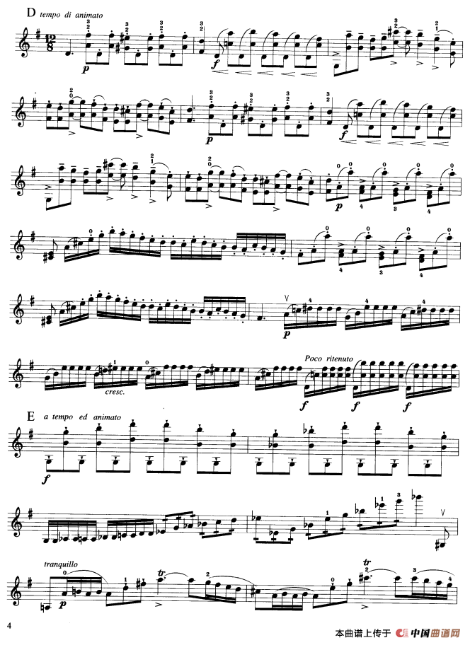 第七协奏曲Op.76（小提琴分谱）