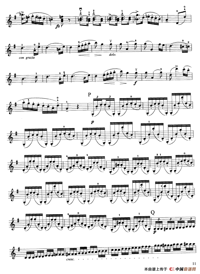 第七协奏曲Op.76（小提琴分谱）