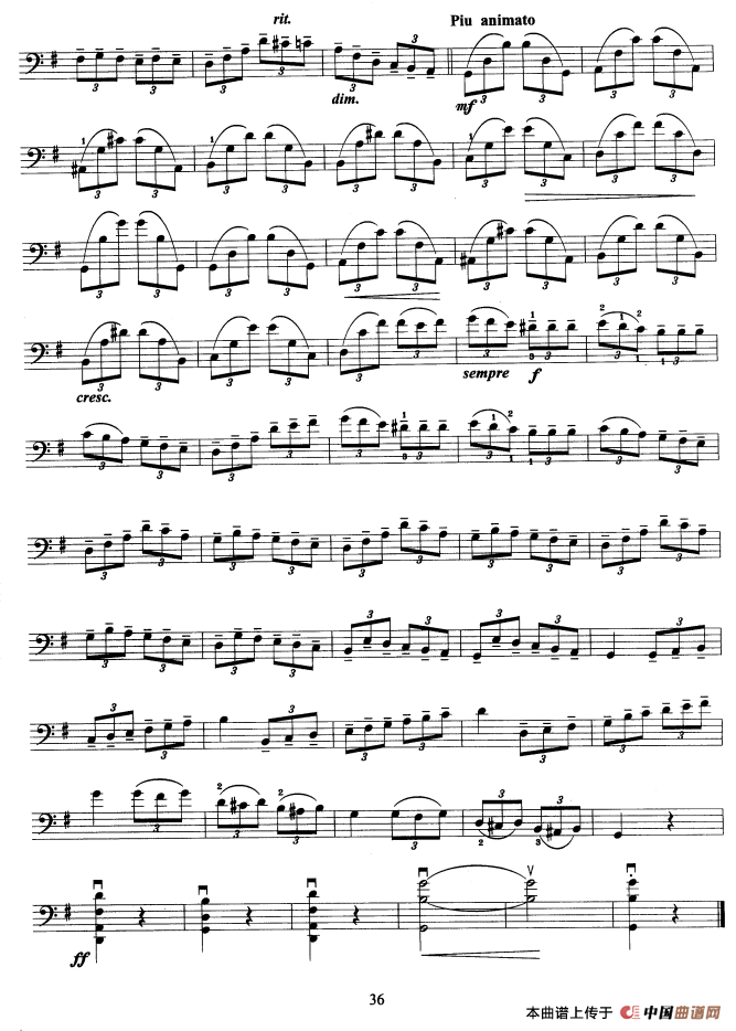 大提琴考级教程·第五级（大提琴）