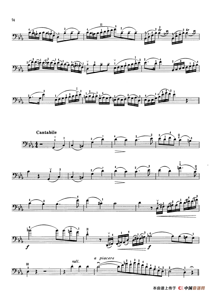 多尼采蒂主题与变奏（大提琴）