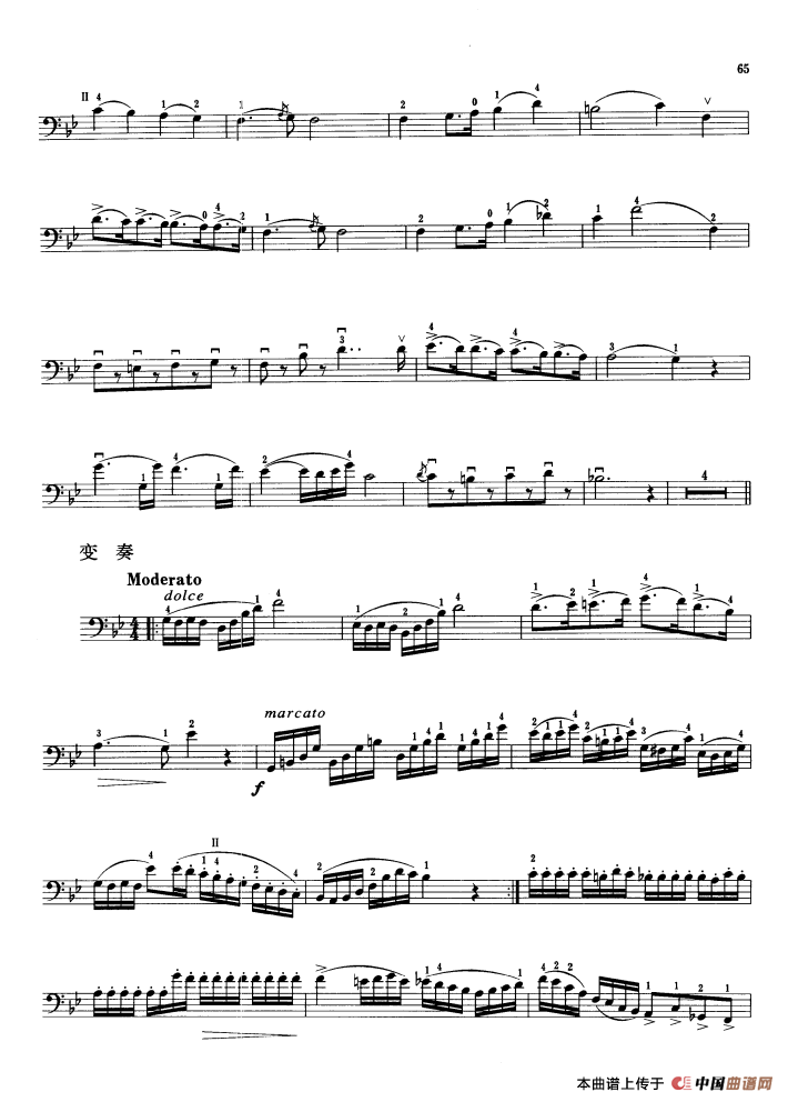 帕奇尼主题与变奏 （大提琴）