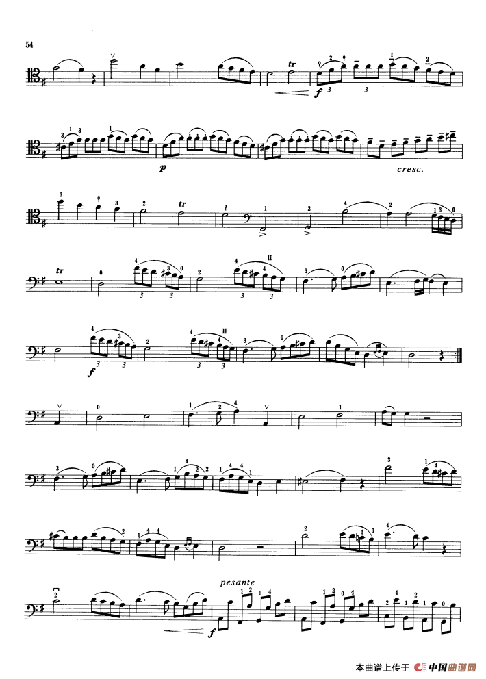 G大调奏鸣曲 （大提琴）