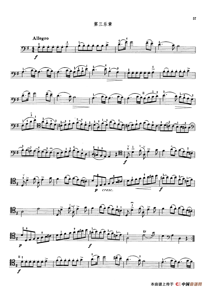 G大调奏鸣曲 （大提琴）