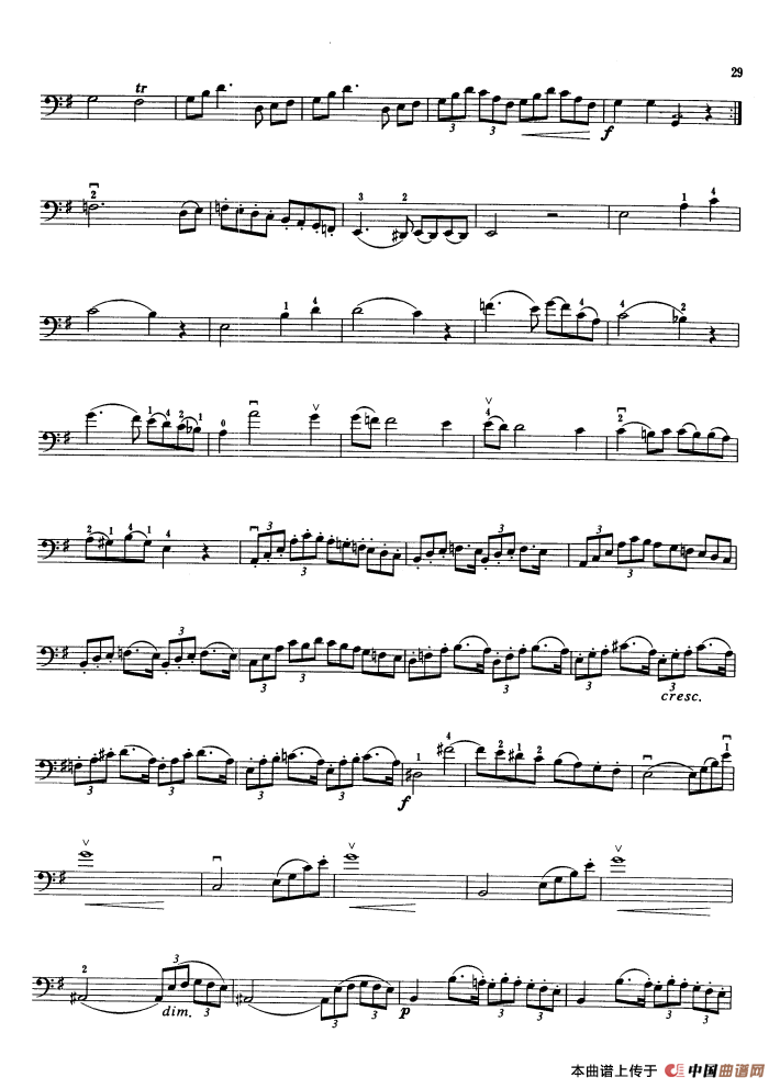 第四奏鸣曲 Op.38（大提琴）