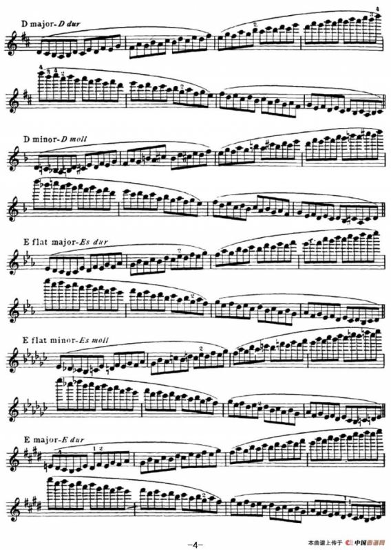 小提琴音阶练习·作品32（Scale Studie-E）