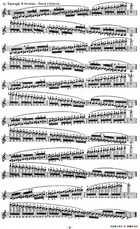 小提琴音阶练习·作品32（Scale Studie-D）