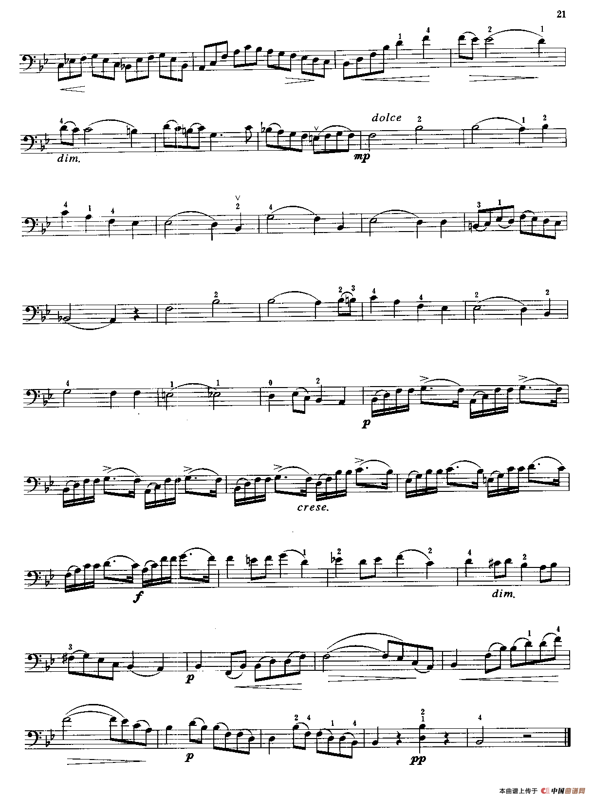 第一奏鸣曲第一乐章Op.43（儿童大提琴曲）