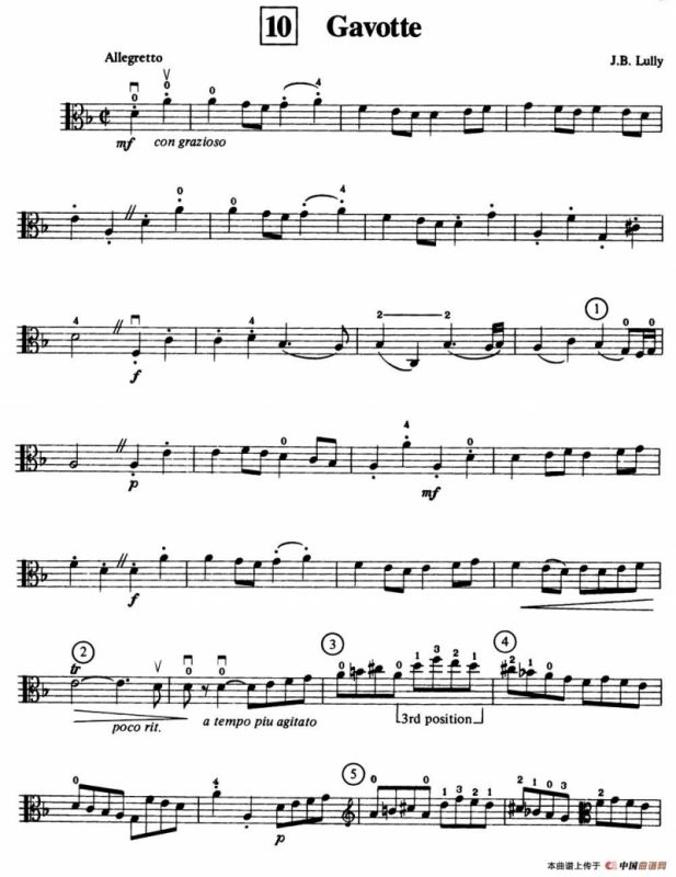 Gavotte（中提琴）