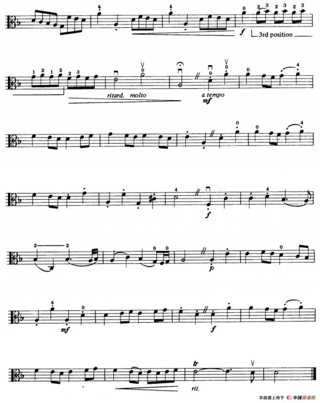 Gavotte（中提琴）