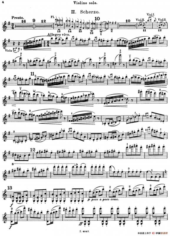 第3号小提琴协奏曲 Op.99（violin concerto no.3）