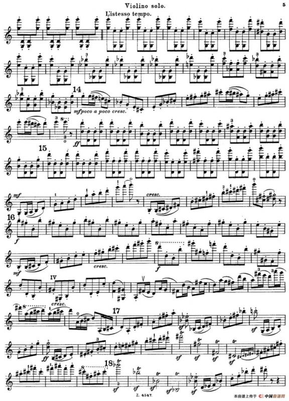 第3号小提琴协奏曲 Op.99（violin concerto no.3）